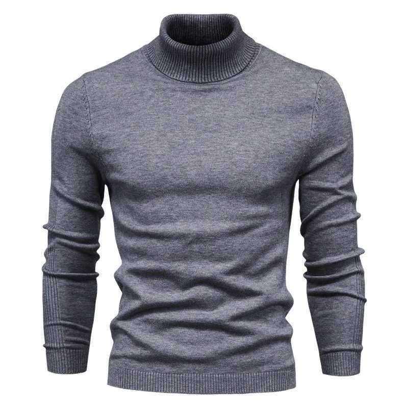 New Turtle Neck Solid Color Quality Warm Slim Turtleneck Sweaters Pullover Men Winter Turtleneck Thick Mens Casual Sweaters Z250725