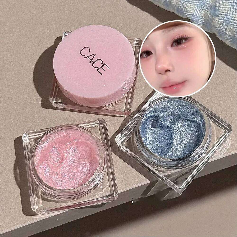 Pink Gel Glitter Eyeshadow Liquid Pearl Highlighter Monochrome Dia Shimmer Silkworm Brighten Highgloss Sequins Quick Drying X250726
