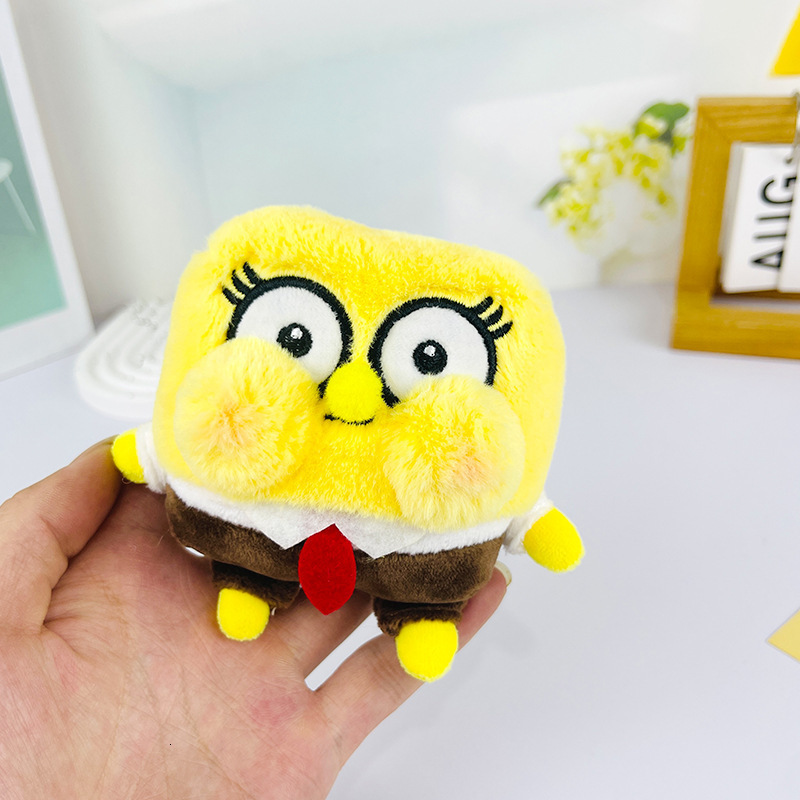 Cute Creative Dudu SpongeBob Patrick Star Plush Pendant Cartoon Keychain Doll Backpack Decoration 250726