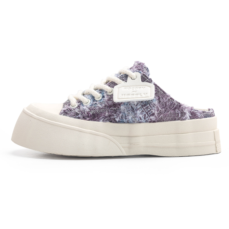 Jifffly half slipper women, low-cut, soft sole, height-increasing canvas shoes for summer 2024