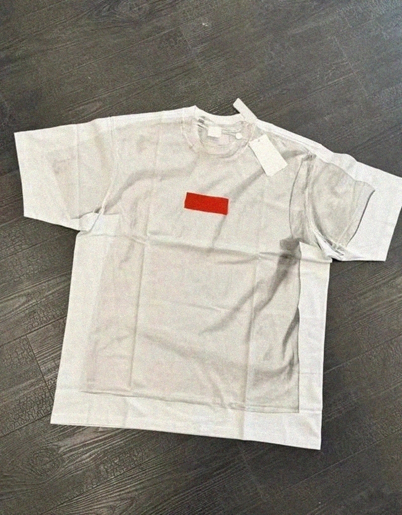 Designer superme shirt red brand for men women letter print short sleeves streetwear luxury tees graphic tee shirt A1pU#