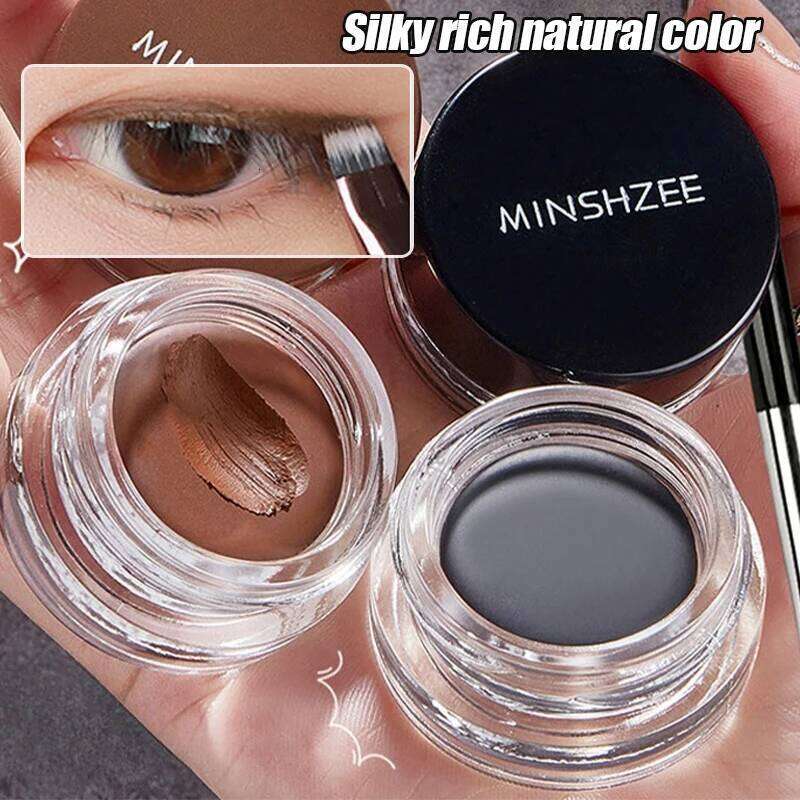 Black Brown Cream Waterproof Beauty Cosmetics Long Lasting Eyeliner Gel Eyeshadow Makeup Tools with Brush Set Eye Liner X250726
