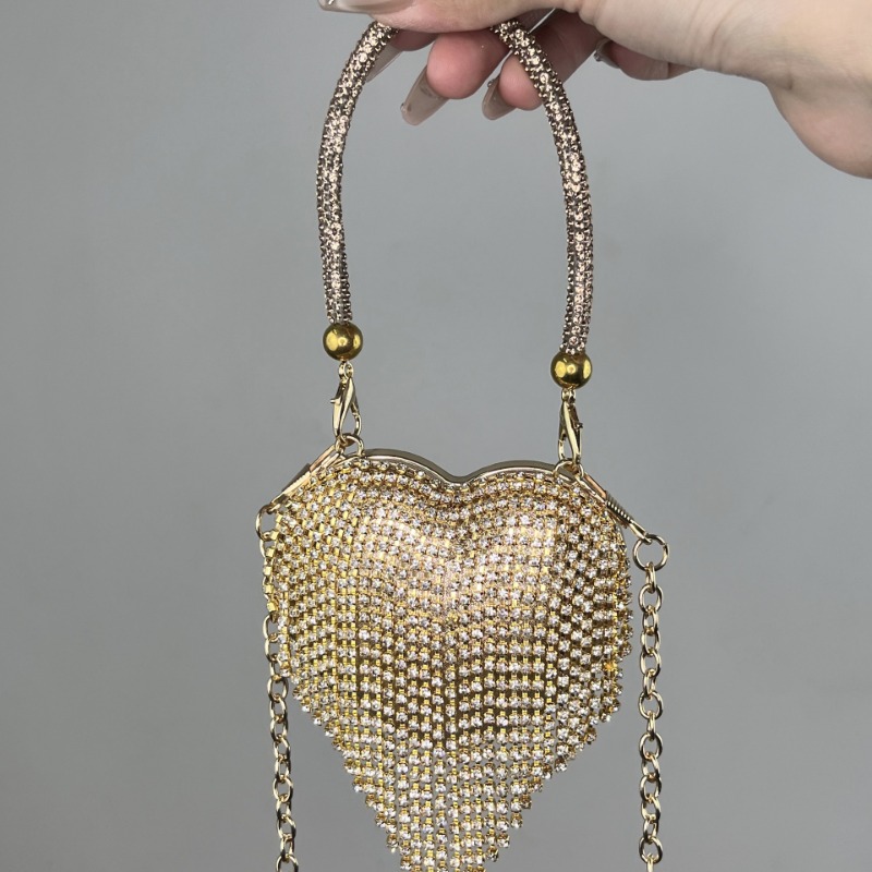 Shoulder Bag Fashion Mini Love Chain Bag Diamond Evening Messenger Bag