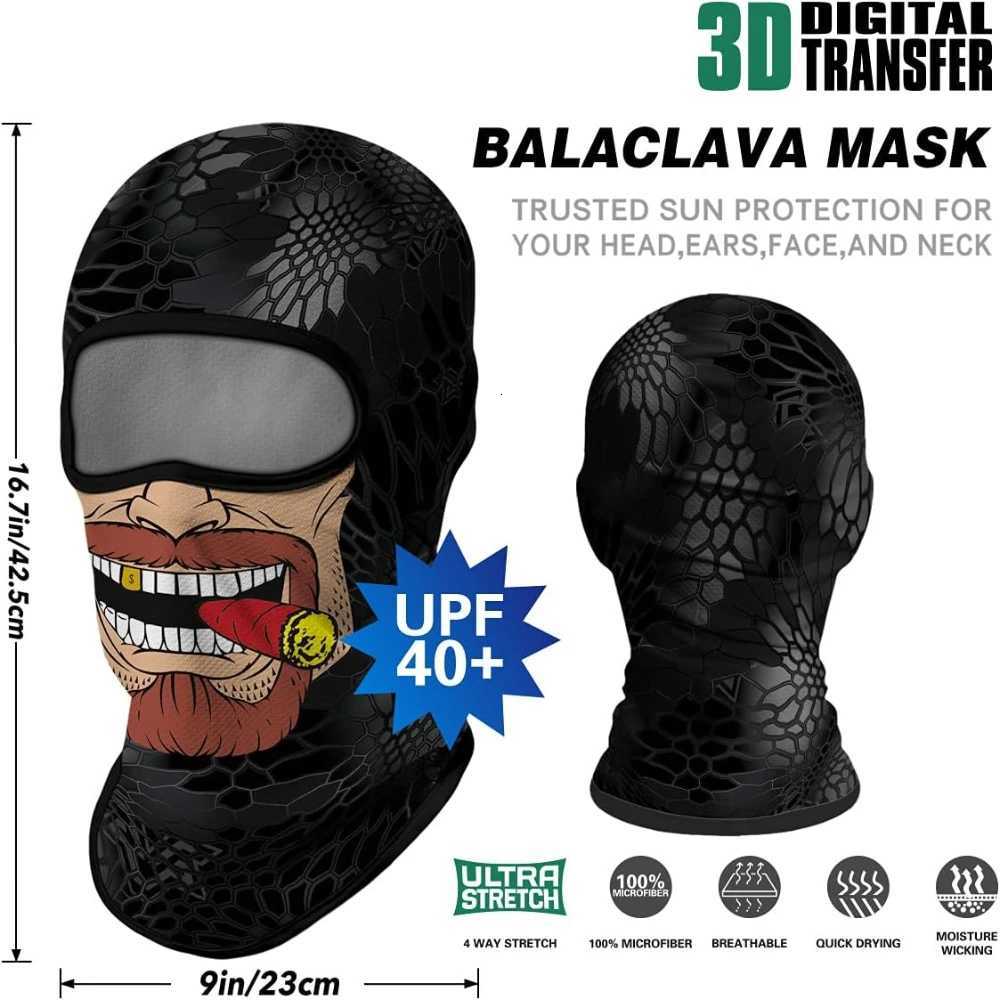 3D Balaclava Ski Mask Motorcycle Full Face Mask Outdoor Hood Headwear s Skull Mask Men Women for Halloween Z250725