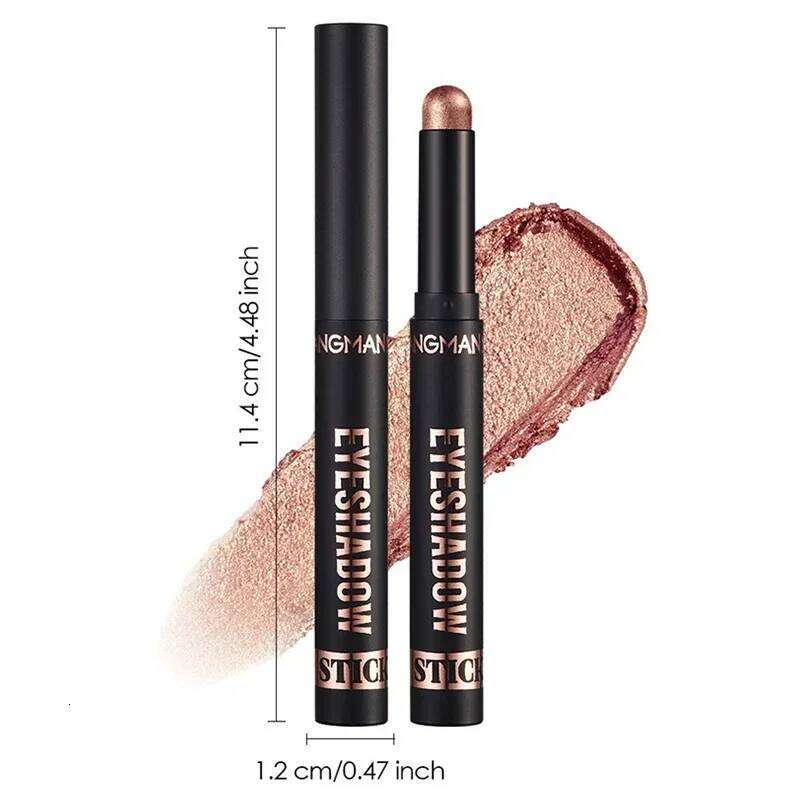 16 Gold Blue Pencil Pearlescent Matte Eyeshadow Stick Waterproof Long Lasting Color Glitter Face Highlight X250726