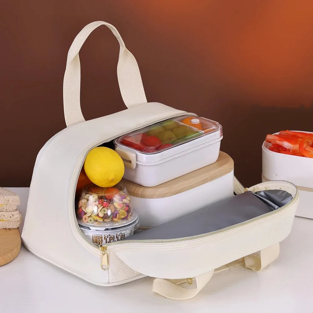 Portable Lunch Bag for OL Women Thermal Insulated Lunch Box Tote Cooler Handbag Waterproof Bento Pouch Office Food Shoulder Bags 250723