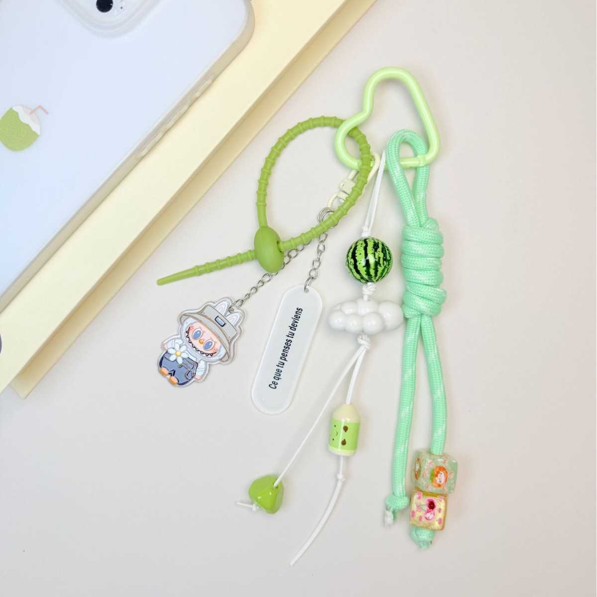 Bag Pendant Green Small Watermelon New Cloud Keychain 250715