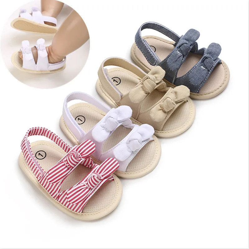 180M born Baby Girls Summer Shoes Sandals First Walkers Casual Soft Sole Toddler Shoes 250725