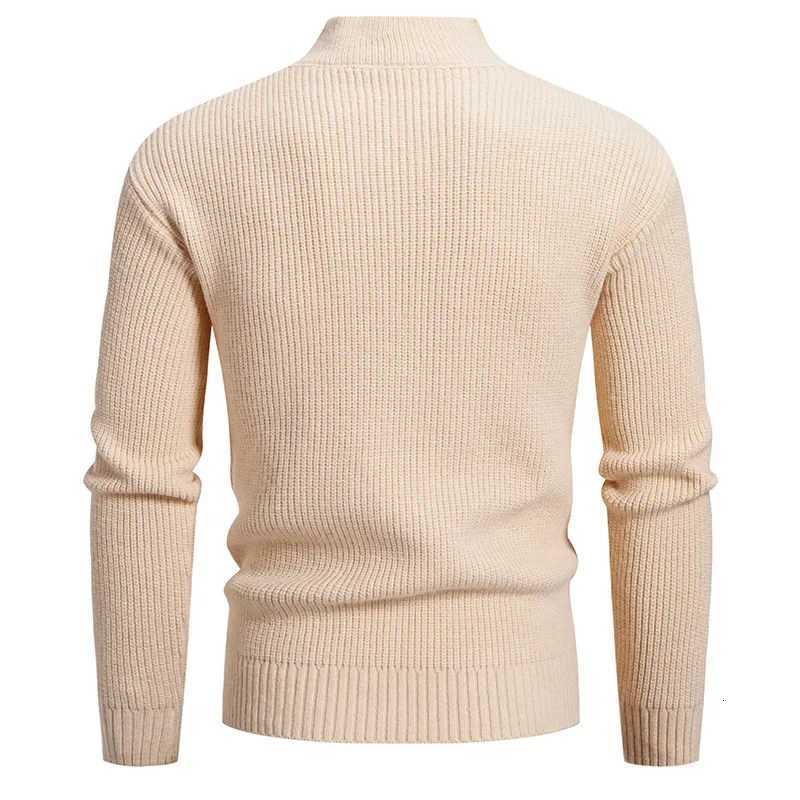 Autumn and Winter New Casual Mens Sweater Turtleneck Warm Pullover Stylish Knitwear Men Clothing Sweater Men Z250725