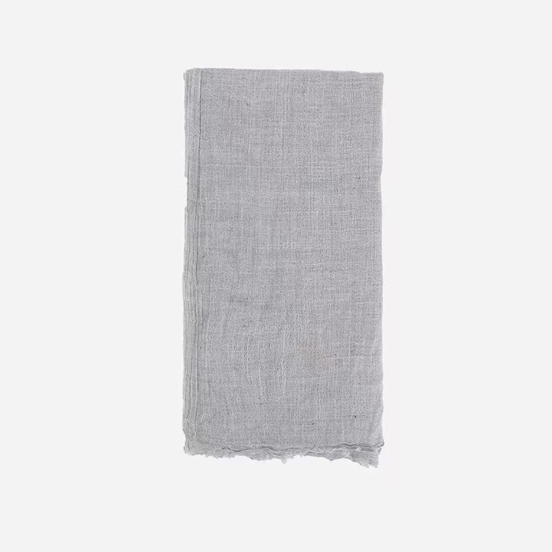 K1477 Cross-border cotton and linen scarf solid color shawl women's all-match warm foreign trade wool neck scarf