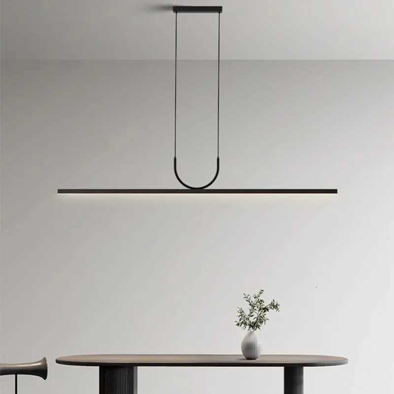 Modern Minimalist LED Ceiling Chandeliers for Dining Room Table Kitchen Island Simple Pendant Lamps Home Decor Lighting Fixture XJ250725