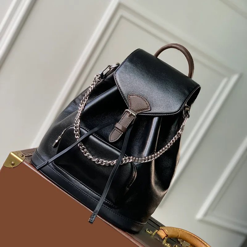Designer man bag Backpack Leather Flap Knapsack School Backpack Men Women Book Bag Tarvel Bag Montsouris Vibe Pm Series M12587