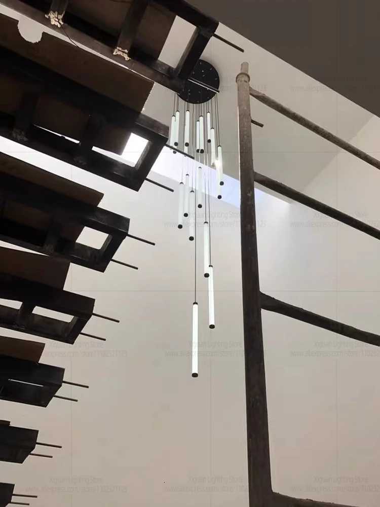 Modern Ceiling Chandelier LED Living Room Spiral Staircase Lighting Kitchen Bedroom Home Decoration Chandelier Lighting Fixtures XJ250725