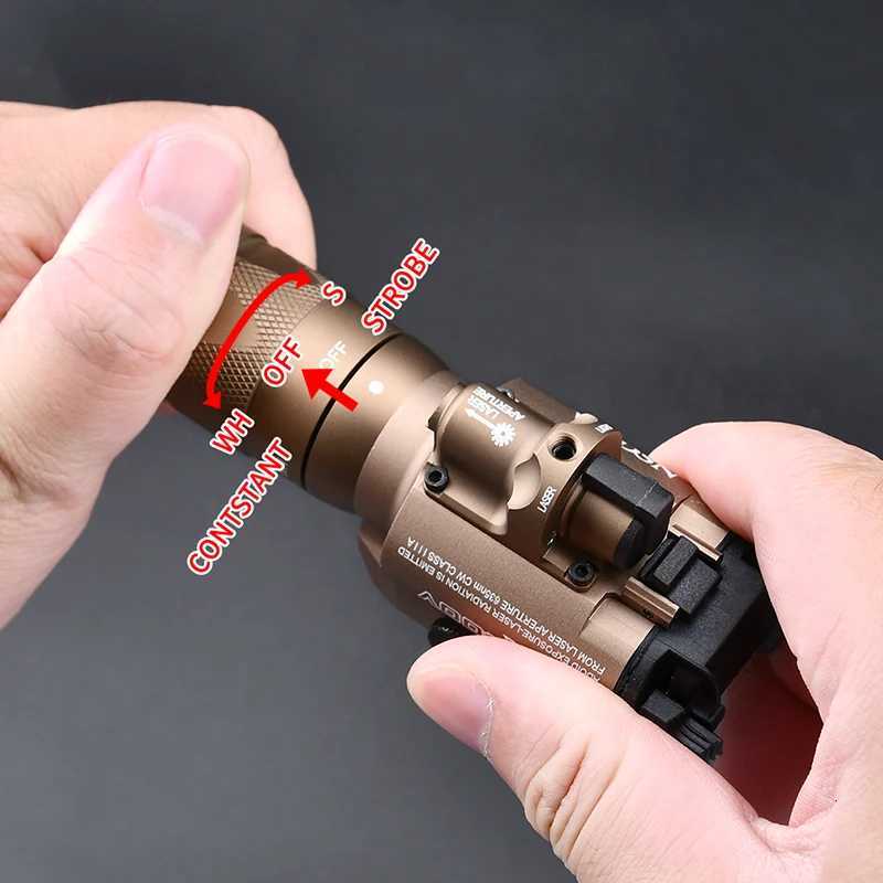 Surefire Tactical X400V Strobe Flashlight Red Dot Hunting Scout Weapon Light for Glock 17 Airsoft Pistol Gun Weapons Accessories W250722