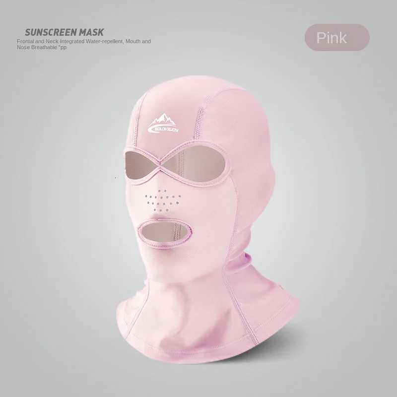 Swimming Diving Facekini UV Sun Protection Full Face Mask Head Neck Cover Face Elastic Swim Cap for Skiing Diving Sports Wear Z250725