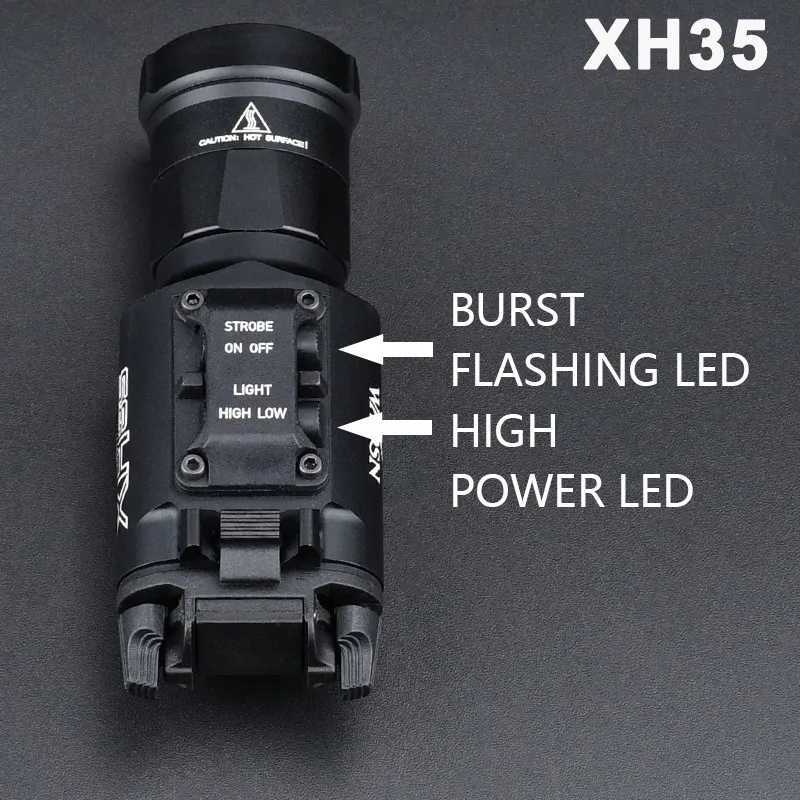 300X3000UH-B 300V 300U 35 LED White Light Constant Instant On Airsoft Weapon Light Flashlight Fit 20mm Picatinny Rail W250722