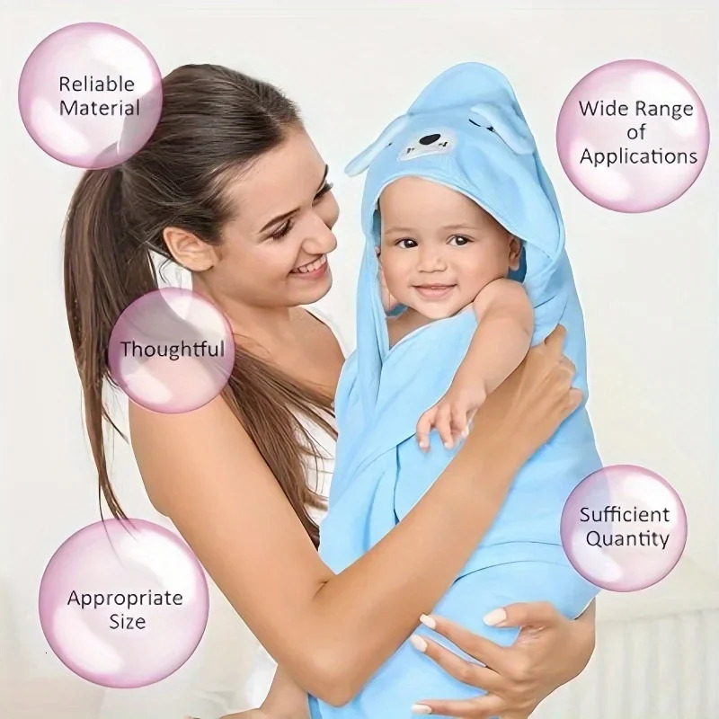 1 Piece Super Soft Hooded Baby Bath Towel Highly Absorbent Perfect Gift for borns Toddlers Towels 250725