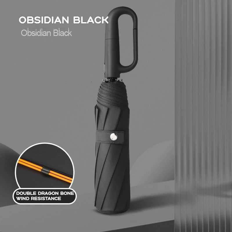 20 Rib Fully AutomaticRing Buckle Design Umbrella for Men WOMENS Folding Extra Large Strong Sunshade Double Umbrella S250726