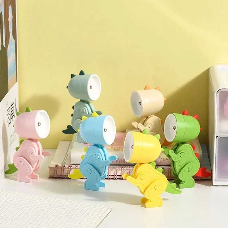 Mini Dinosaur Night Light Battery Magnetic Folding Nights Lamp Bedroom Bedside Table Ornaments Childrens Toys LED Night Lights XJ250725