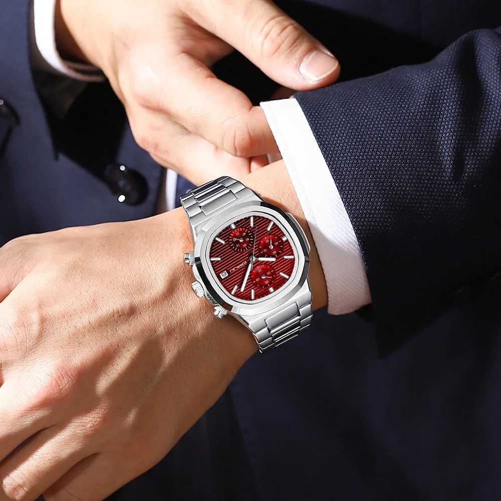 CRRJU Luxury Man Watch Business Waterproof M Clock Luminous Date Stainless Steel Square Quartz Men Watch reloj hbre 2024 X250904
