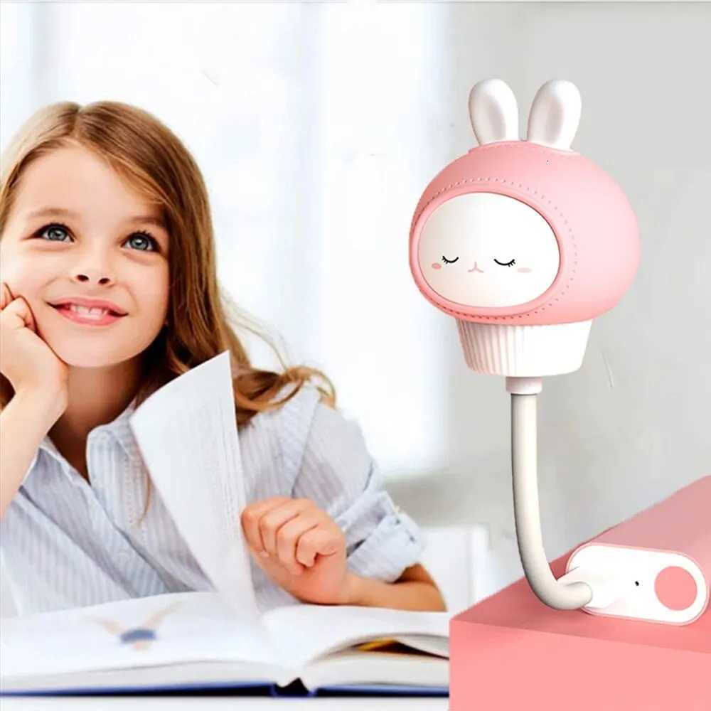 USB Night Light LED Children Cute Cartoon Night Lamp Bear Chick Kitten Remote Control for Baby Kid Bedroom Decor Bedside Lamp XJ250725