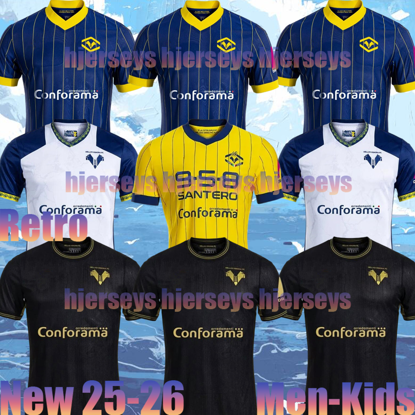 25 26 Hellas Verona FCHRUSTIC Soccer Jerseys HENRY VERDI LASAGNA TAMEZE DOIG Football Shirts 2024 2025 Uniforms Men kids kit maillots de futol Home Away