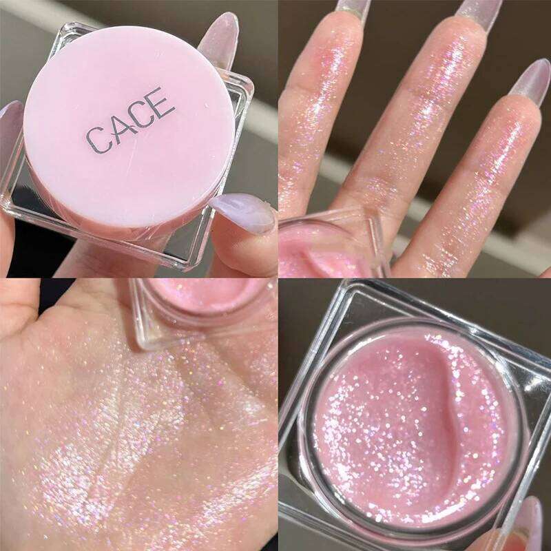 Pink Gel Glitter Eyeshadow Liquid Pearl Highlighter Monochrome Dia Shimmer Silkworm Brighten Highgloss Sequins Quick Drying X250726