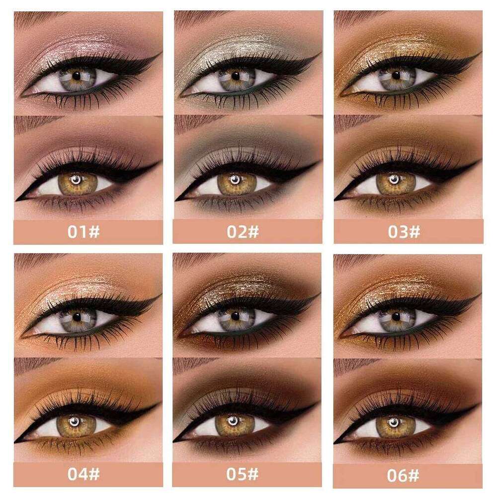 2 In 1 Pearly Matte Eyeshadow Cream Smooth Nude Eye Makeup Liquid Contour Shadow Stick Waterproof Shimmer High Light Pen