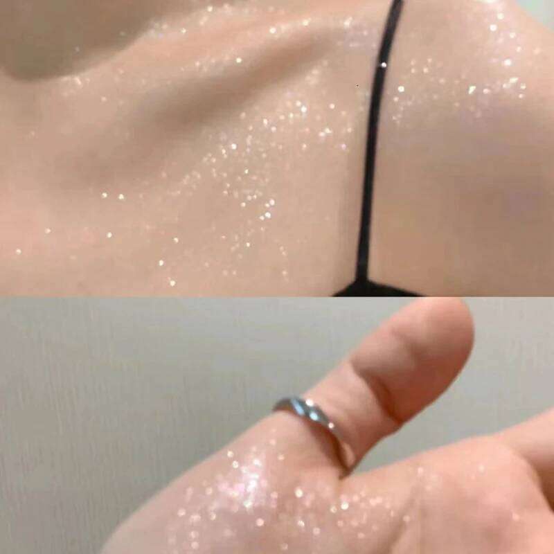 Liquid Shimmer Sparkling Lasting Highlighter Contour Brighten Fine Glitter Eyeshadow Lying Silkworm Body Beauty Makeup X250726