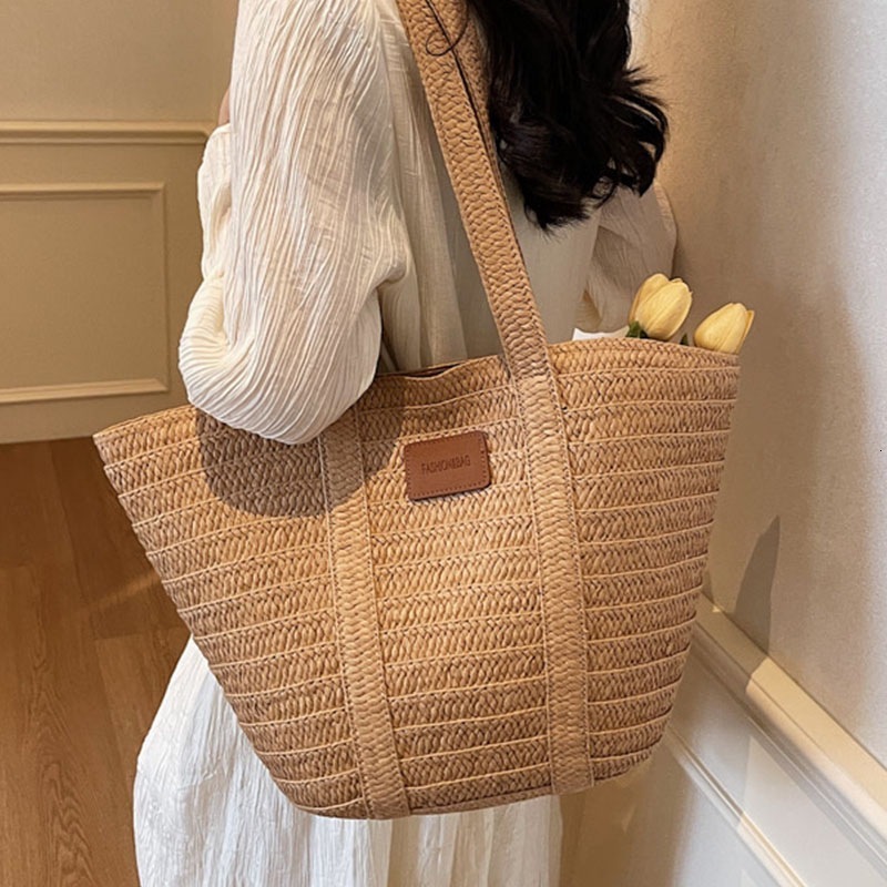 Luxury Brand Designer Bag Women's Bag Shoulder Bag Casual Commuting Vacation Woven Large Capacity Spring New Fashion Luxury bag Beach Straw Bag