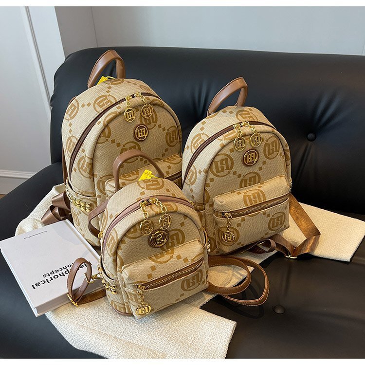 Luxury Brand Designer Bag Women's Bag New Luxury Ins Luxury bag Style Small Style Original Backpack Commuting Printed Niche Women's Double S