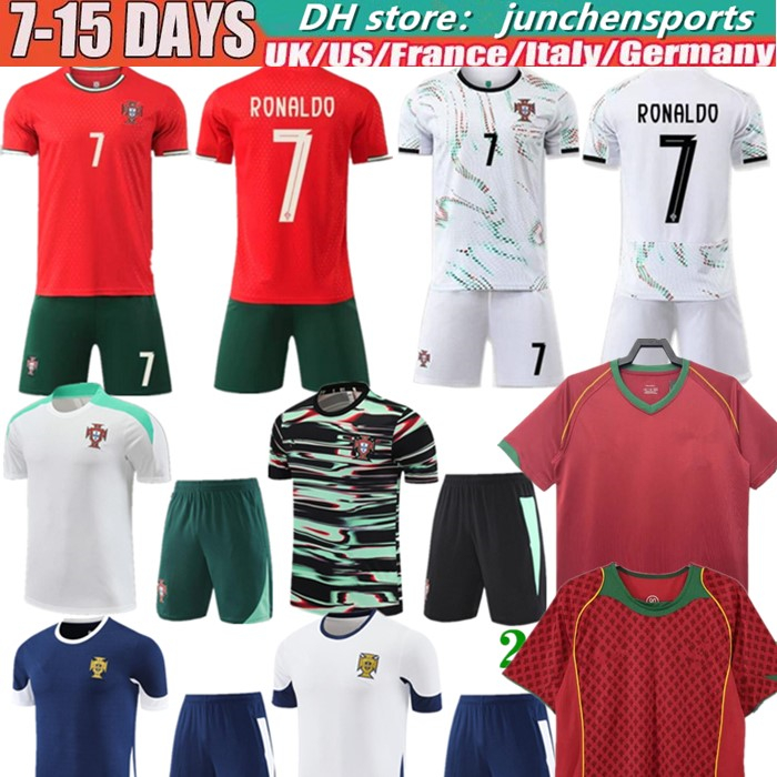 RONALDO 25 26 portugal soccer jerseys RUBEN PEPE Portugieser 2025 Portuguese football shirt Men Kids kits B.FERNANDES R. Leao JOAO FELIX Retro classic 02 04 06 12 16 18