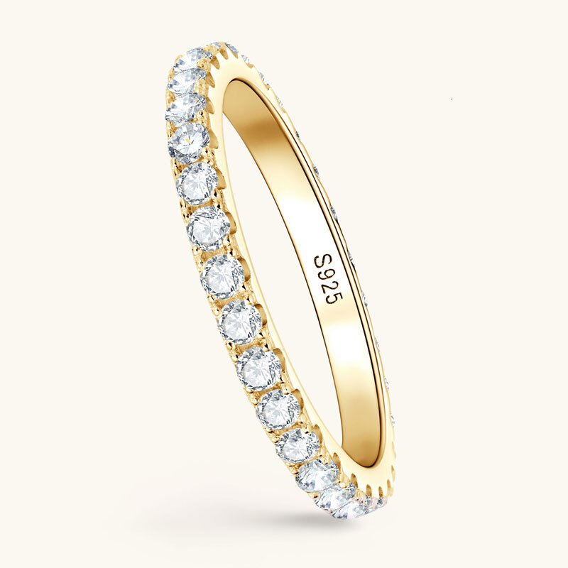 OXTAO D VVS1 All Moissanite Dia Ring for Women Sterling Sier Wedding Bridal Band Engagement Rings Jewelry GRA Certified