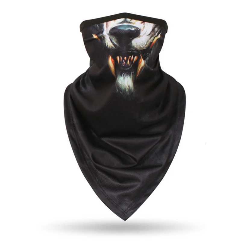 Multifunctional 3D Animal Print Triangle Scarf Bandana Sports Hiking Headgear Cycling Face Mask Fishing Neck Warmer Gaiter Z250725