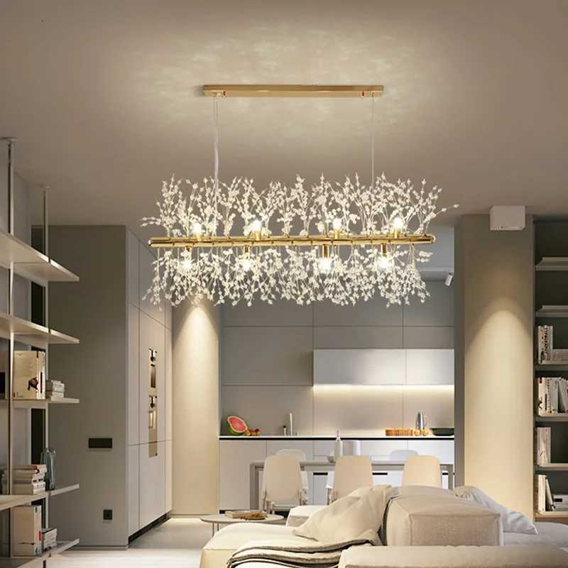 igh Luxury Restaurant Crystal Chandelier Modern Living Room Lamp Kitchen Table Luxury Lamp Creative Crystal LED ChandelierXJ250725