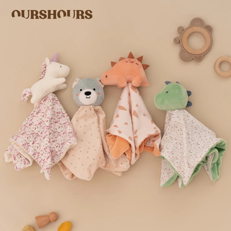 Baby Soft Security Blanket Infant Lovely Comforter Toy Stuffed Animal born Gifts for Boys and Girls Toddler Sleeping Toys 250725