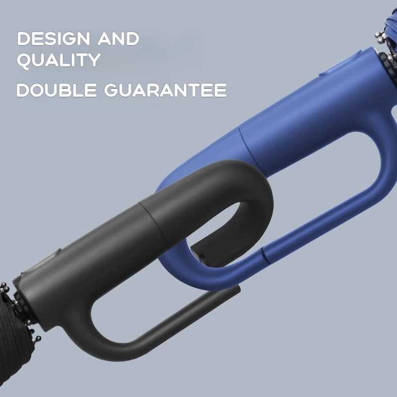 20 Rib Fully AutomaticRing Buckle Design Umbrella for Men WOMENS Folding Extra Large Strong Sunshade Double Umbrella S250726