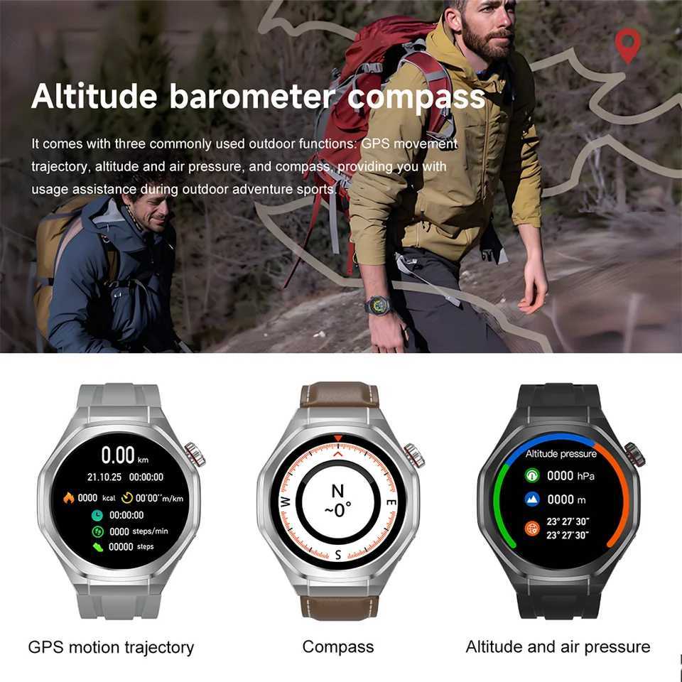 New For Huawei Watch5tra Men GPS Track Sports SmartWatch 1.53 Inch HD AMOLED Screen Waterproof Bluetooth Call Smartwatch X250726