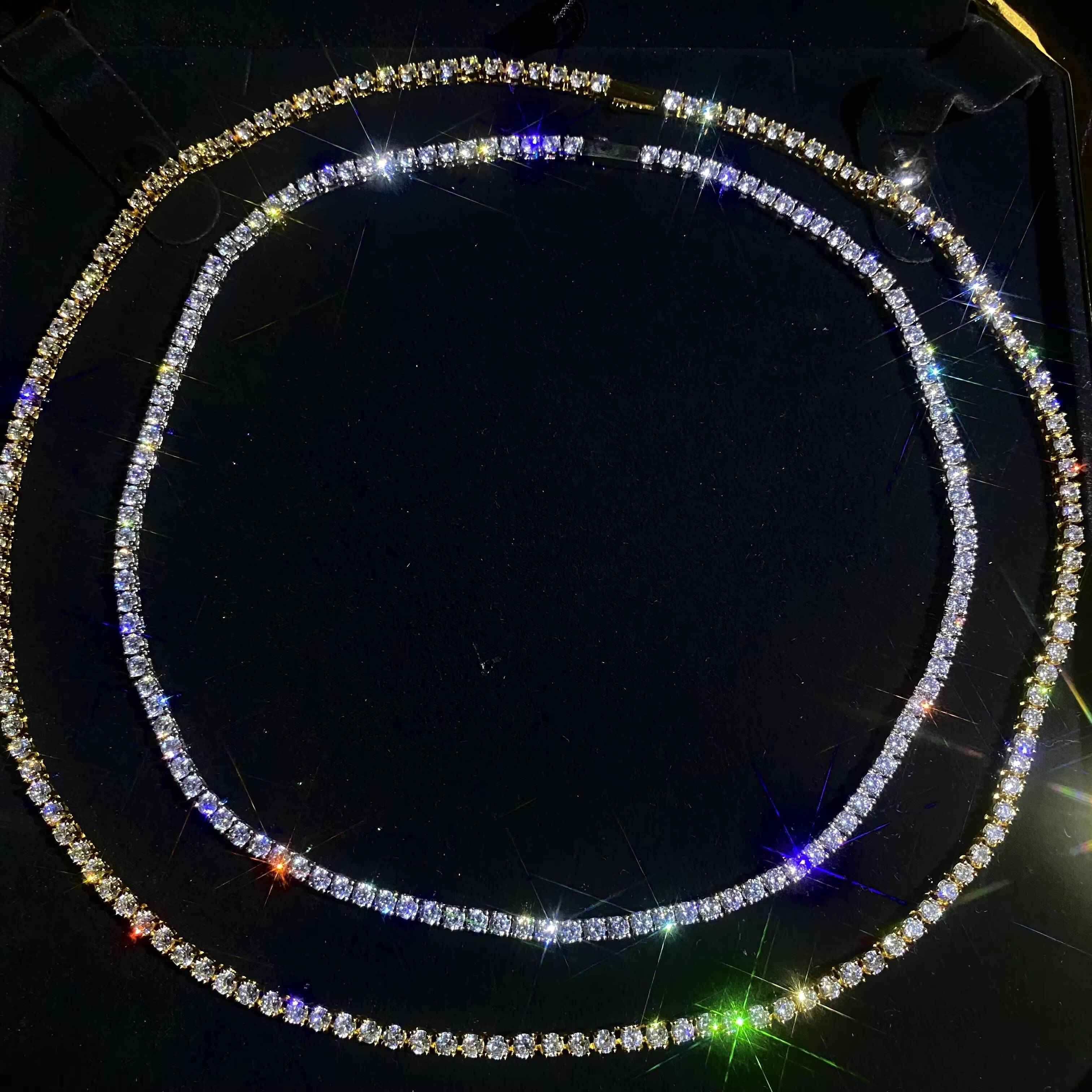 Trendy Unisex 3mm Silver Necklaces from YSS Durable 925 Pure Silver with Modern Design