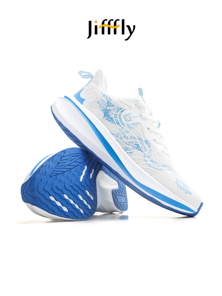 Jifffly Men's Running 2025 Summer New Mesh Breathable Anti-Slip Shock-Absorbing Lightweight Softle Sports Shoes