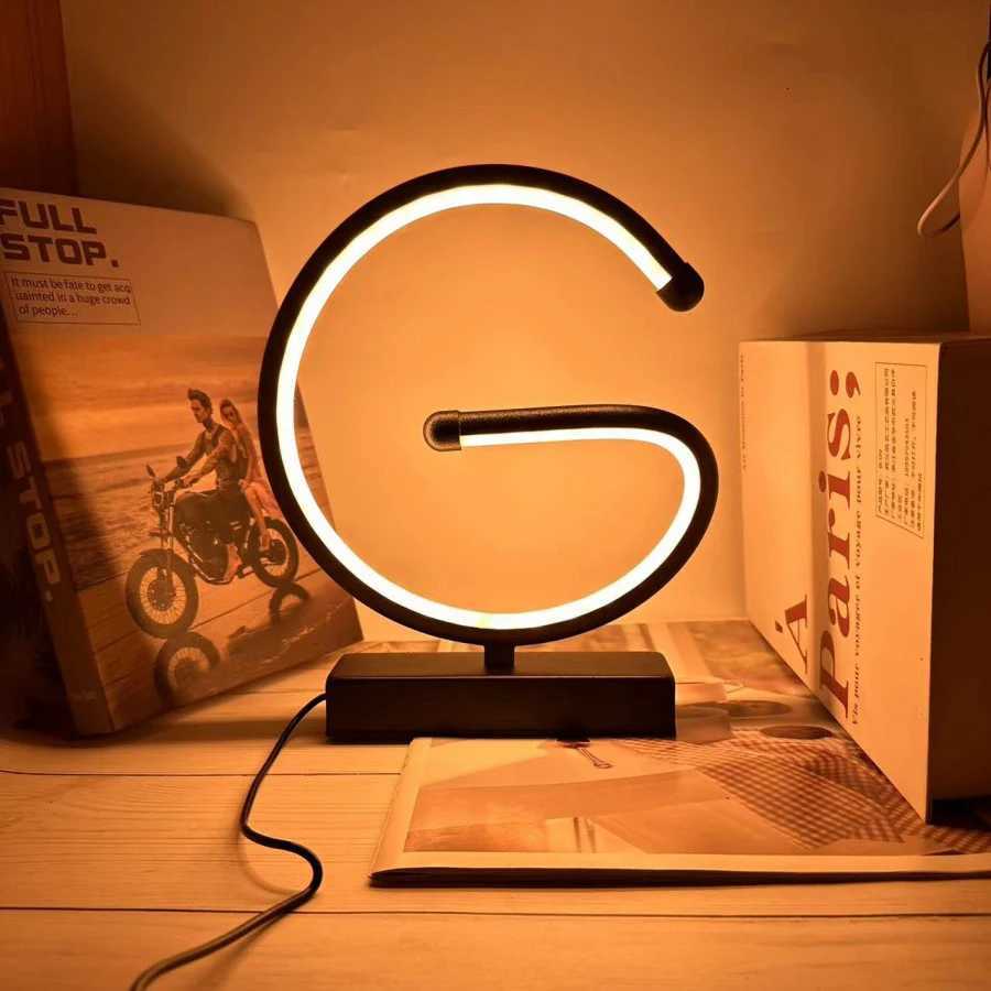 Creative Spiral LED Night Light Dimmable 3 Colors Table Night Lamp for Living Room Office Desk Bedroom Bedside Decor USB Plug-in XJ250725