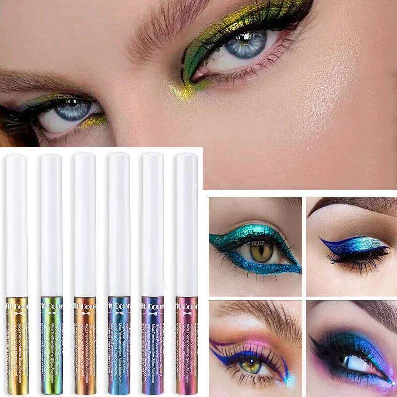 Colorful Beautiful Pearllight Eyeliner Chameleon Waterproof Liquid Eyeliners Stage Eye Easy To Dry Makeup Pen Cosmetics X250726
