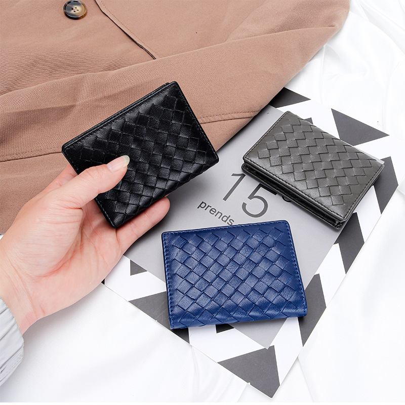 Free Shipping 2025 Summer New Designer Bags Wholesale Sheepskin Woven Card Holder Women Genuine Leather Multi-function Bag High-quality Shopping Bag