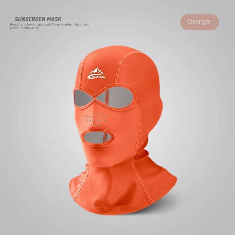 Swimming Diving Facekini UV Sun Protection Full Face Mask Head Neck Cover Face Elastic Swim Cap for Skiing Diving Sports Wear Z250725