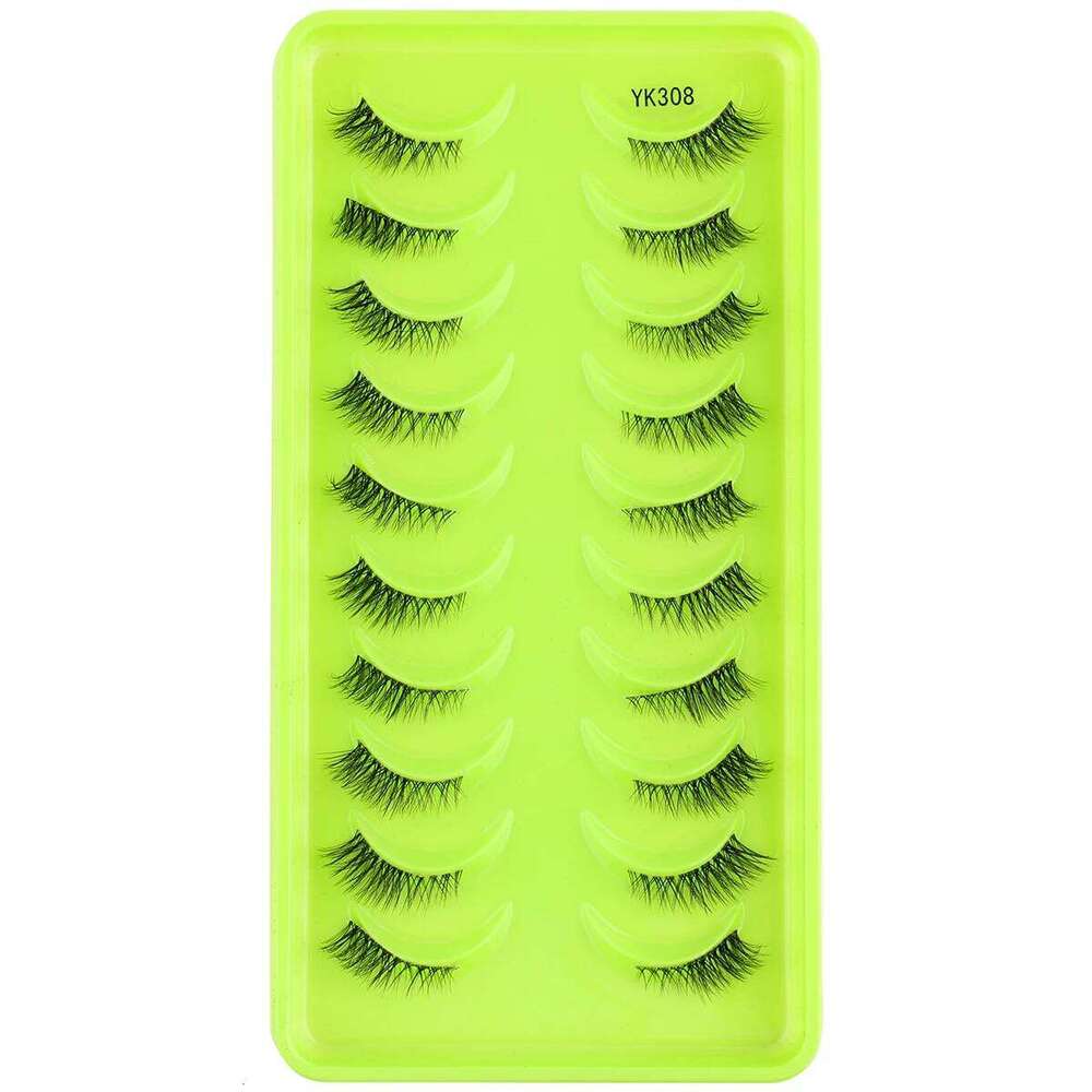 3/10Pairs Half False End Extension Wispy Cat Eye Look Natural Short Accent Lashes Makeup Faux Mink Fake Eyelashes X250725