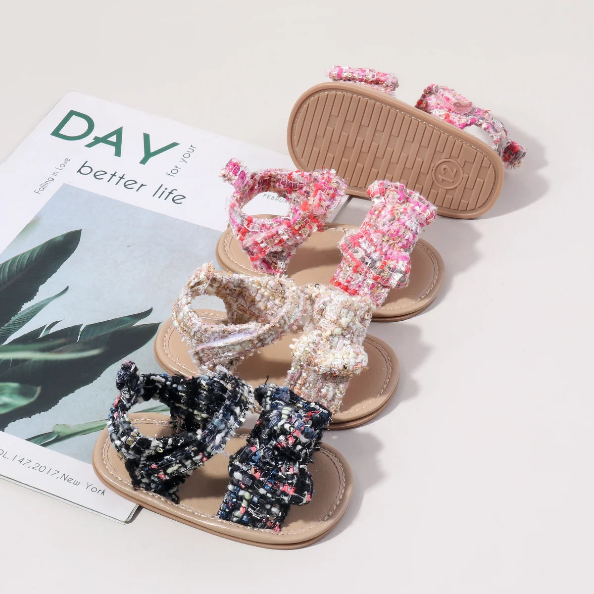 Selling Summer Baby Girls First Walking Indoor Outdoor Beautiful Sandals With Comfortable And Soft TPR Sole BSK5126 250725