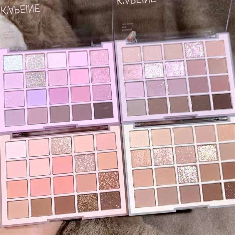 20Color Korean Low Saturation Eyeshadow Palette ple Matte Pearlescent Long Lasting Waterproof Glitter Shadow Eye Makeup