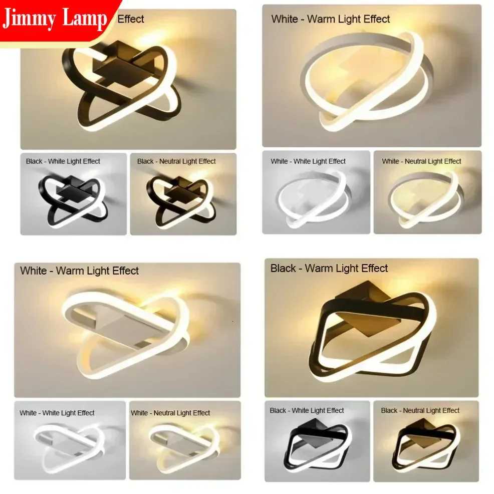 Nordic Creative 3-color Light LED Strip Ceiling Light for Living Room Balcony Entrances Stairs Home Corridor Lighting Decoration XJ250725