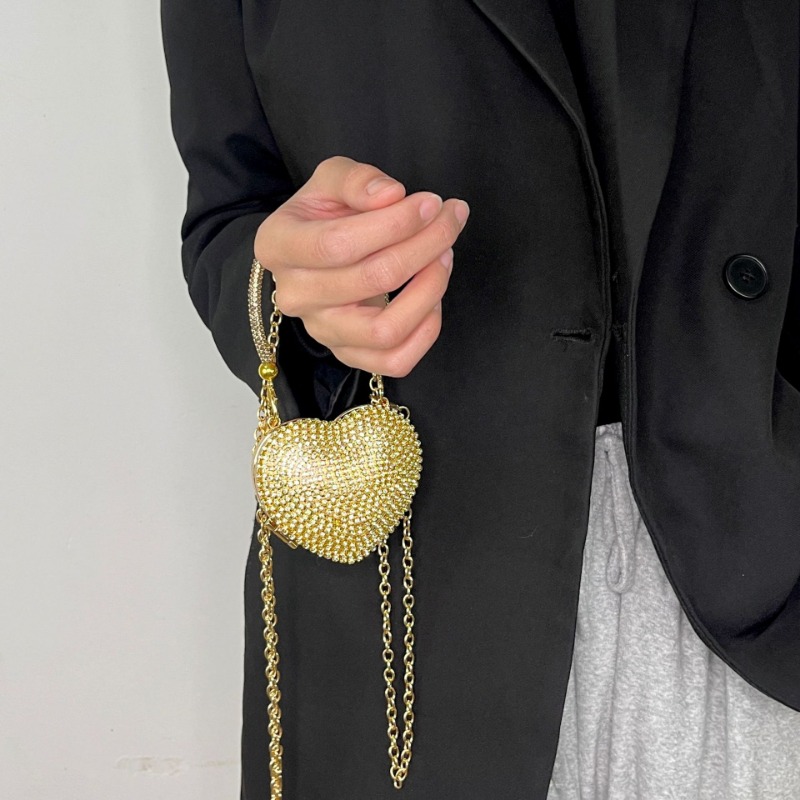 Shoulder Bag Fashion Mini Love Chain Bag Diamond Evening Messenger Bag