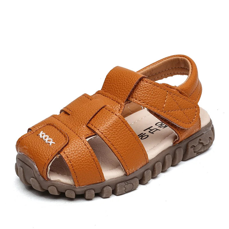 Boys Leather Sandals 100% Soft In Summer The And Girls Children Beach Shoes Kids Sport Princess S 250725